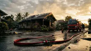 Nyaris Kehilangan Tempat Tinggal Rumah Warga Kota Besi Selamat dari Amukan Api Berkat Respons Satu Menit Damkar